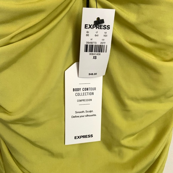 Express Body Contour Compression Ruched Thong Bodysuit - Picture 6 of 6